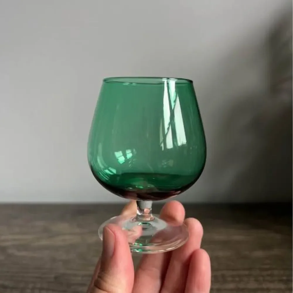 Four Multi-colored Cocktail Glasses